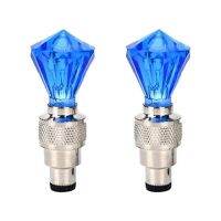 2Pcs LED Bicycle valve Diamond Shape Car Motorcycle Bike Tyre Tire Valve Caps Decorative LED Light