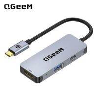 ขายดี YJ99529 - /☢QGeeM USB C ถึงหัวแปลงสัญญาณ HDMI 4K 3 In 1ฮับต่อพ่วง100W ชาร์จเร็วใช้ได้กับ MacBook Pro/air/ipad Pro