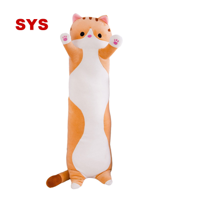 SYS 50CM Long Cute Cat Doll Plush Toy Soft Stuffed Toys Sleeping Pillow