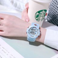 Fashion Jewelry Shop INS Đồng hồ sinh viên mới Đồng hồ điện tử màu dành thumbnail