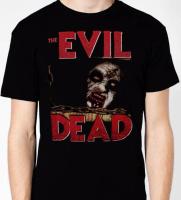 XS-6XL ซอมบี้สยองขวัญผีอมตะ (Evil Dead) 100% ชุดกีฬาผ้าฝ้ายผู้ชาย,เสื้อยืดโอเวอร์ไซส์ของขวัญวันคริสต์มาส