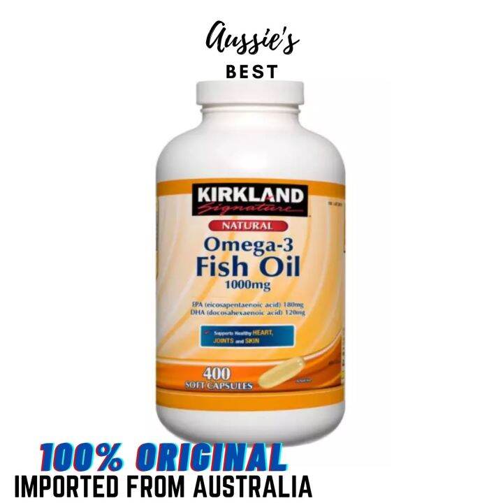 KIRKLAND Signature Natural Omega3 FISH OIL 1000mg (400 soft capsules