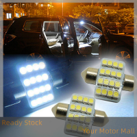 Excellent LANG 2 Pcs 31mm 3528 16 LED SMD White Festoon Dome Car Bulbs