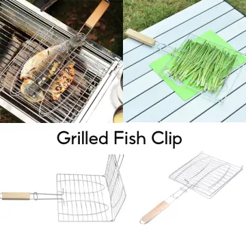 Outdoor Grill Accessories Grilled Fish Clamp BBQ Bake sausage