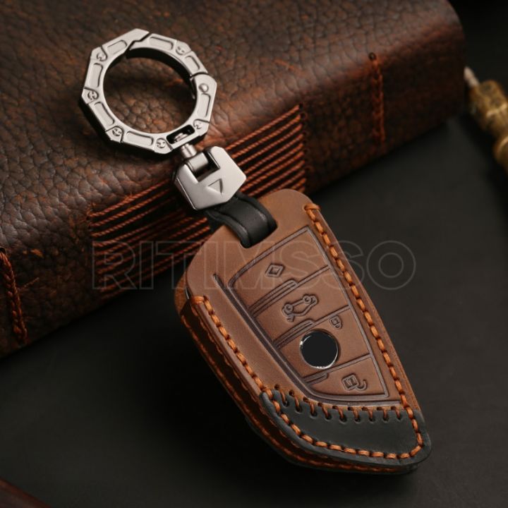 leather-car-key-case-cover-for-bmw-f20-g20-g30-x1-x3-x4-x5-g05-x6-x7-g11-f15-f16-g01-g02-f48-accessories-holder-shell-keychain