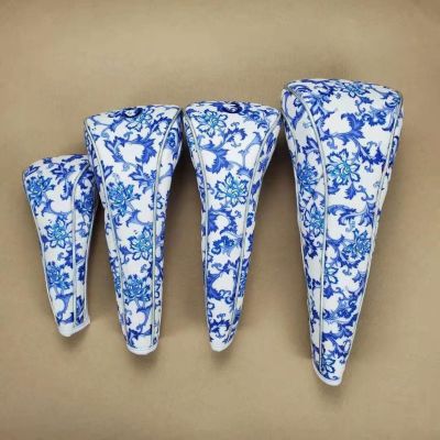 2023♀⊙✷ Set of golf clubs set of Chinese blue and white porcelain wind wood pole