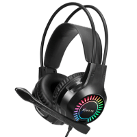 หูฟังเกมมิ่ง แบบมีสาย Xtrike Me Stereo Gaming GH-709  มีไฟ บุหนังนุ่ม ใส่สบาย