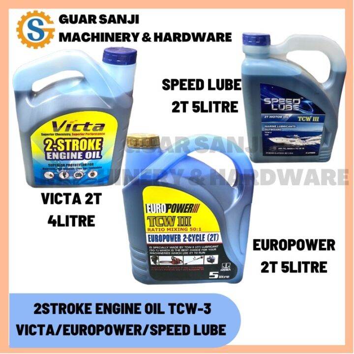 SALE ! VICTA/SPEED LUBE/EUROPOWER TCW3 2STROKE LUBRICANT ENGINE OIL 2T OIL MINYAK 2T CHAINSAW