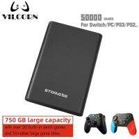 750กิกะไบต์ HDD แบบพกพาฮาร์ดดิสก์ไดรฟ์ในตัวเกมสำหรับสวิทช์PS3N64 Mame ย้อนยุควิดีโอเกมคอนโซลสำหรับแล็ปท็อป Pc