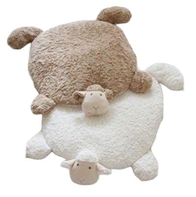 Ins super cute sheep creative car home cartoon entry pad sofa cushion warm foot floor mat home decor gift for friends