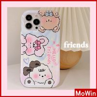 เข้ากันได้สำหรับ เคสไอโฟน เคสไอโฟน11 เคส iphone 11 เคสไอโฟนกรอบรูปถุงลมนิรภัย TPU นุ่มโปร่งใสสัตว์น่ารัก English Friends เข้ากันได้กับ iPhone 13 Pro max 12 Pro Max 11 xr xs max 7Plus 8Plus