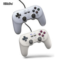 8BitDo Pro 2 USB ควบคุมสายที่มีจอยสติ๊กล Gamepad สำหรับ Nintendo สวิทช์ Oled/switch Lite Windows 10ชิ้น Android ราสเบอร์รี่ Pi เกมจับแกน Somatosensory สั่นสะเทือน Joypad จับ