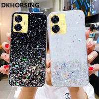 DKHORSING เคสใส่โทรศัพท์หรูหราสำหรับ Realme C55 C55NFC Realme 10T 5G นิ่ม TPU ซิลิโคนใสดาวแวววาวใหม่ Realmec55เคสมือถือ NFC 2023