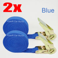 2pcslot 5M Tensioning Belts Adjustable Cargo Straps for Car Truck Boat Ratchet Tie-Down Belt for Luggage Bag Goods Bind Belts