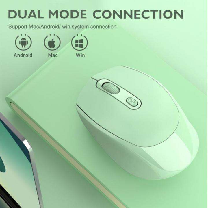 ryra-เมาส์ไร้สายแบบ-dual-mode-เมาส์เงียบบลูทูธ2-4g-เมาส์พกพาชาร์จเมาส์ออปติคัลสำหรับแล็ปท็อป-pc-เกมสำนักงาน-yuebian