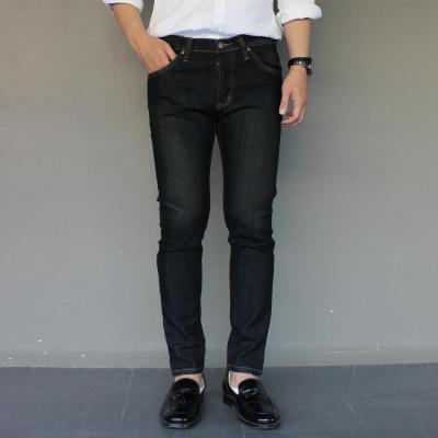 Golden Zebra Jeans กางเกงยีนส์ชายสีดำสนิมผ้ายืดฟอกพ่นด่าง(เอว28-36)