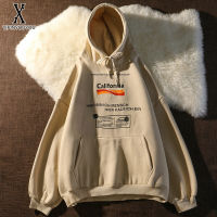 YIPINYOUYOU丨เสื้อสเวตเตอร์คู่แบบมีฮู้ด Winter Plus กำมะหยี่หนา Ins Fried Street Coat