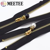 ✻✥๑ 3Pcs Meetee 3 Metal Zipper 15-30cm Close End Gold Teeth Zip Closure for Bags Purse Wallet Skirt DIY Clothing Sewing Accessories