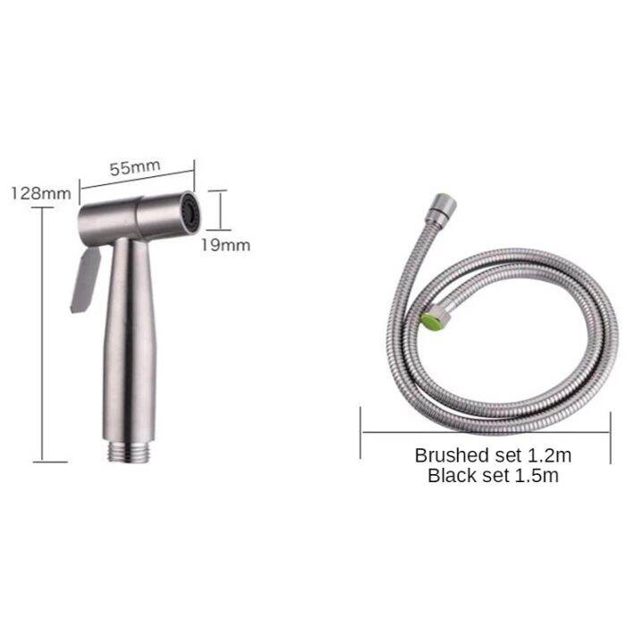 black-bidet-toilet-sprayer-hygienic-shower-tap-stainless-steel-hand-shower-wall-mount-cleanse-bidets-faucet-bathroom-accessories