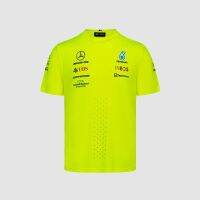 F1 Formula One Racing Uniform Fleet Short-Sleeved T-Shirt 2022 Mercedes-Benz W13 Casual Round Neck Tee Motorcycle