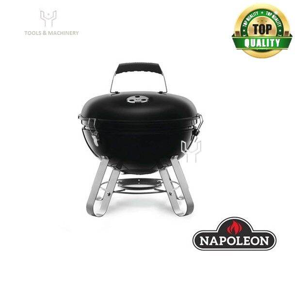 NAPOLEON 14" Portable Charcoal Grill 150 in² Total Cooking Area Dual