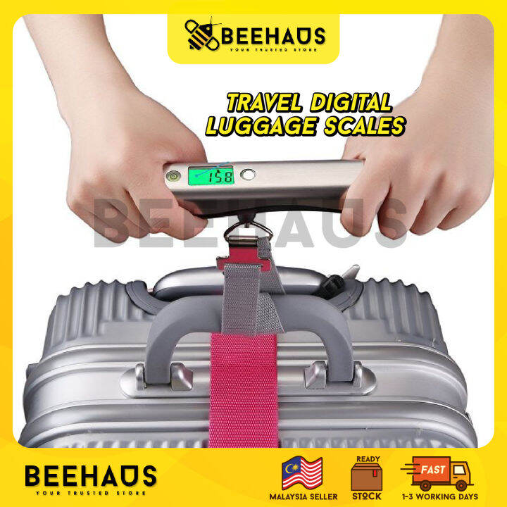 BEEHAUS Travel Digital Luggage Scale | Electronic Digital Pocket