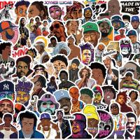 10/25/64PCS Hiphop Singer Music Cool Rapper Stickers DIY  Luggage Phone Helment Cup Laptop Waterproof Toys Gift Rap Star Decal Stickers Labels