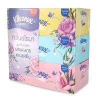 คลีเน็กซ์ กระดาษเช็ดหน้า รุ่นเซนเท็ด กล่อง 120 แผ่น แพ็ค 3/Kleenex Facial Tissue Sensed Series Box 120 Sheets Pack 3