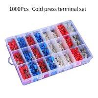 24 types of 1000pcs combination sets of cold-pressed terminal blocks  tubular terminal box Electrical Circuitry  Parts