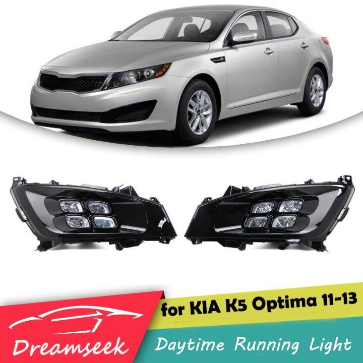 4 LED DRL Daytime Running Light for KIA K5 Optima 2011 2012 2013