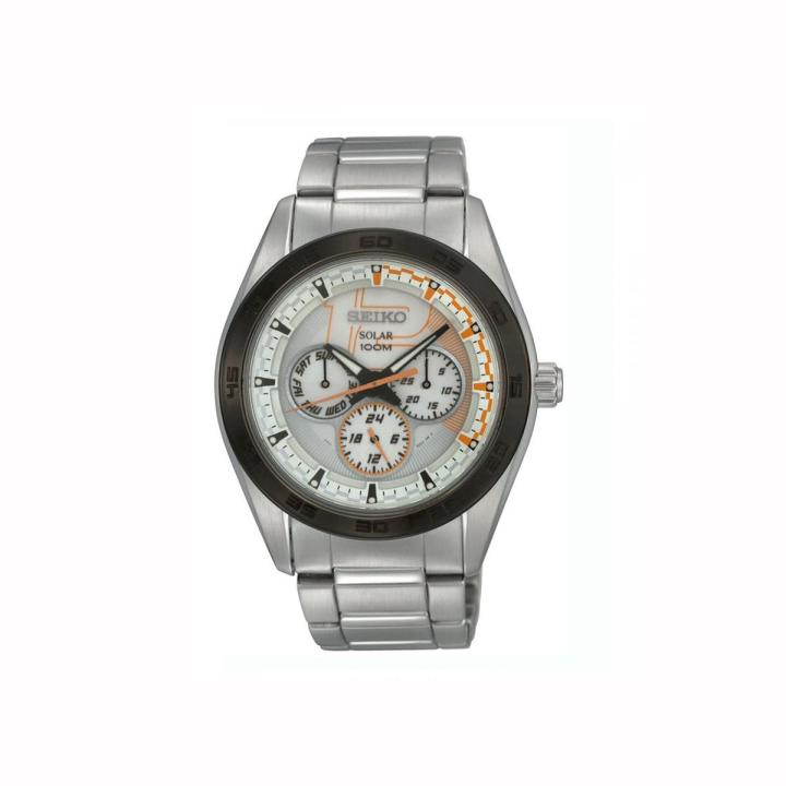 seiko-นาฬิกาข้อมือผู้ชาย-seiko-criteria-solar-chronograph-สีขาว-สายสแตนเลส-รุ่น-sne197p1