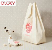 ECO Tote Shopping Canvas bag Folding Package High-Quality Women Men Reusable rocery High capacity Fold Cotton Shopping Bag