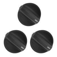 3X New Black Heater Control Knob Fan Speed Ac Temperature Knob for Accord 1994-97