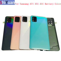 Battery Cover Rear Door Housing Back Case For SAM A31 A315 A51 A515 A71 A715 Back Cover with Camera Frame with Logo