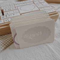 Nikier 60Pcs Vintage Plant Note Cutes Vanilla Paper Tag MeMo Decoration Diary Planner DIY Scrapbooking Label Stationary Supplies