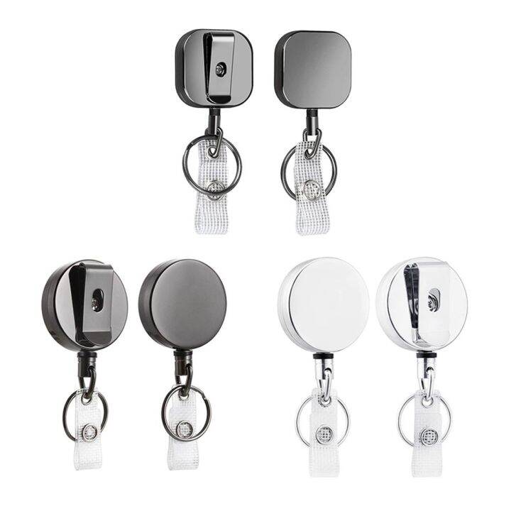 MAXG New Multifunctional Retractable Key Ring Badge Reel Clip Retractable Key Chain Lanyard