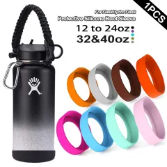 Protective Silicone Sleeve Boot 12oz 21oz 24oz Wide Mouth Water Bottle for Hydro Flask,Simple Modern and More, Flask Rubber Boot BPA Free, Compatible