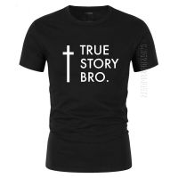 TRUE STORY BRO Religious Jesus O Neck Men T Shirt Summer Cotton Jesus Cross Faith Mens Oversized T-Shirts