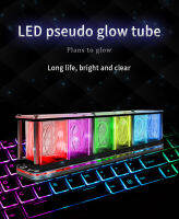LED RGB หลอกนาฬิกาหลอดเรืองแสงสีดำเทคโนโลยีเดสก์ท็อป ins นาฬิกาห้องนั่งเล่นตกแต่งสร้างสรรค์นาฬิกาอิเล็กทรอนิกส์โชคชะตาหินgate