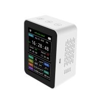 WIFI Tuya Smart CO2 Sensor Carbon Dioxide Detector HCHO TVOC CO2 TEMP HUMI Detector LCD Display Smart Life APP White