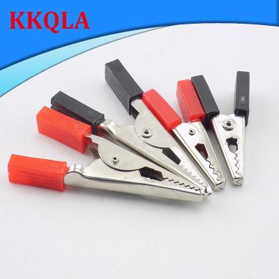 QKKQLA 5pcs 50mm 35mm Alligator Clips Crocodile Clip Connecto Test Lead Electrical Power Terminals Tool