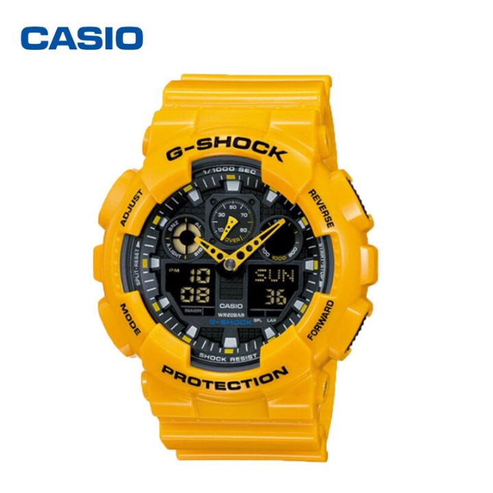 casio-g-shock-นาฬิกาข้อมือ-รุ่น-ga-100a-9adr-bumblebee-limited-edition-สายเรซิน-สีเหลือง