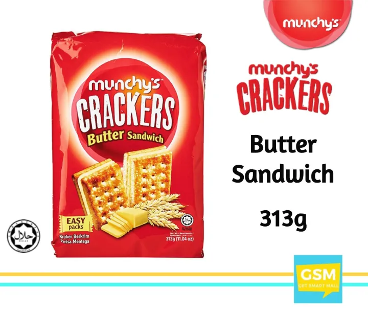 Munchy's Crackers Butter Sandwich (270g) Lazada