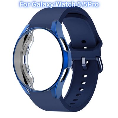 เคส + สายสำหรับ Samsung Galaxy Watch 4 5 5pro 6 Classic สายนาฬิกา Ridge สร้อยข้อมือกีฬา Galaxy Watch 5 Pro สาย 40mm 42mm 43mm 44mm 45mm 46mm 47mm