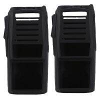 2X Handheld Radio Silicone Cover Protect Case for Baofeng Uv-82 Black