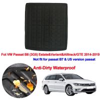 Car Rear Trunk Mat Cargo Tray Boot Liner Carpet Protector Floor For VW Passat B8 (3G5) Estate Variant Alltrack/GTE 2014-2019