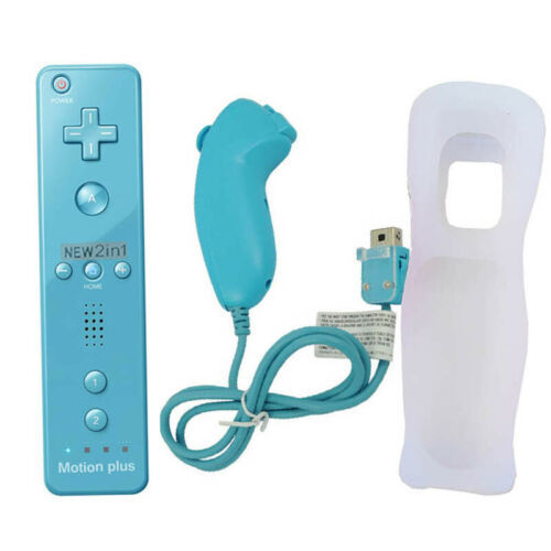 nintendo-wii-mote-wiimote-จอยสติ๊กไร้สายพร้อมเคสจอยสติ๊ก-nunchuck-3-in-1