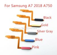 1pcs Home Return Key Menu Button Fingerprint Sensor Flex Cable For Samsung Galaxy A7 2018 A750 A750F Touch Repair Part