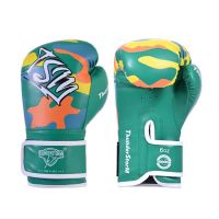 4oz 6oz Camouflage Kids Girls Boys MMA Muay Thai Boxing Gloves Sanda Martial Arts Training Punching Mittens Equipment EO