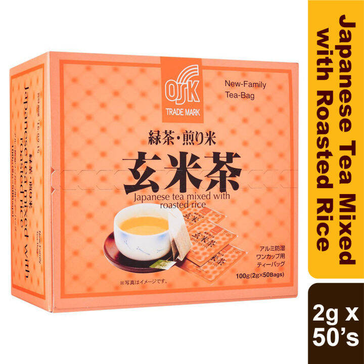 OSK JAPANESE Tea Mixed with Roasted Rice (2g x 50's) Lazada